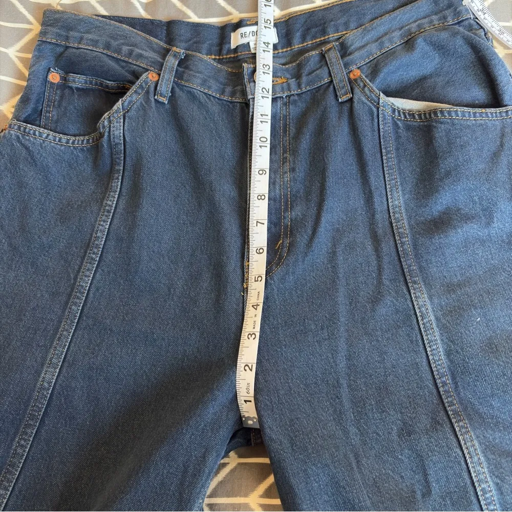 NWT Re/Done Tailored Ultra High Rise Barrel Jeans Size 31 Color: Bespoke - Image 13