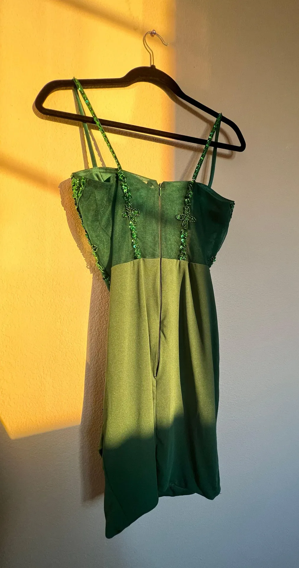 FancyVestido Green Dress Size 2 - Image 3