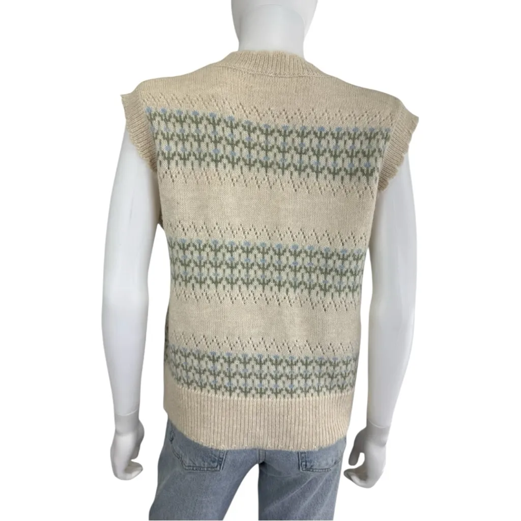 heartloom NWT Cream Acacia Pointelle Sweater Vest Size S - Image 3