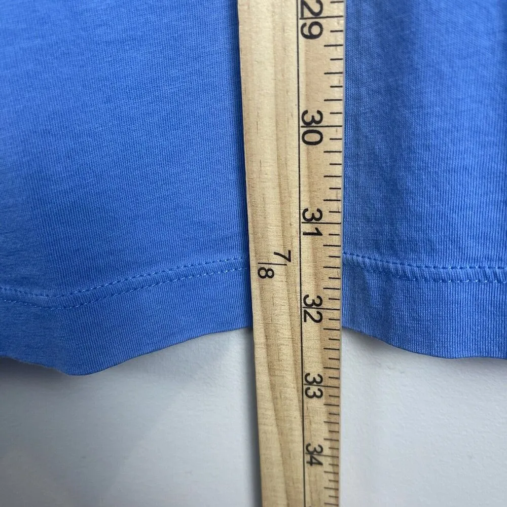 Lilly Pulitzer Womens Brewster Mini Dress Small Blue Pima Cotton Preppy Beachy - Image 6