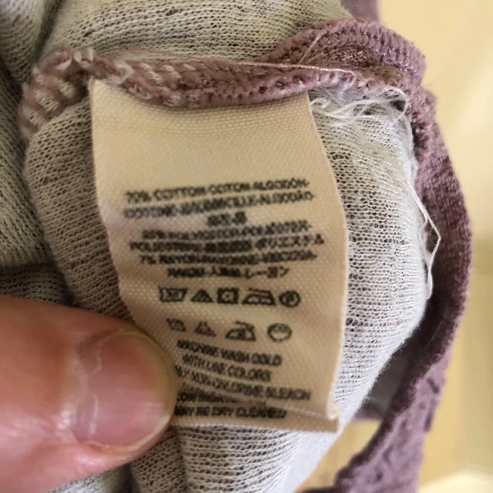 We the Free Free People Women's EUC Oversized Cowl Neck Sweater Pink/Mauve M - Image 4