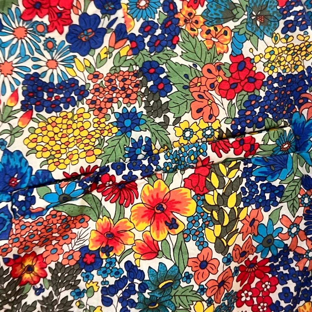 J. Crew Liberty Margaret Annie  pleated High Waist Floral Short size 0 - Image 6