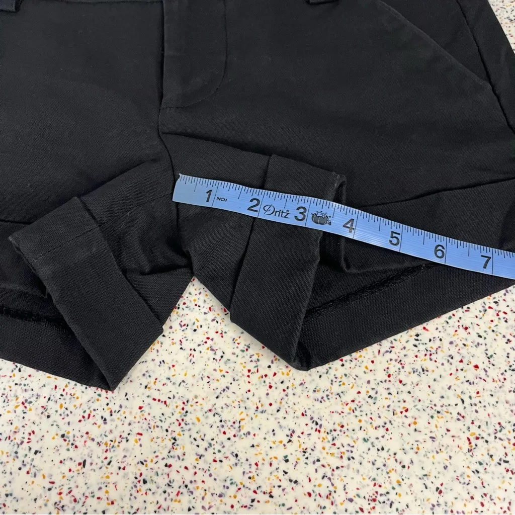 Alice + Olivia Cady Black Cuffed Shorts Low Rise Trouser Women’s Size 0 - Image 6