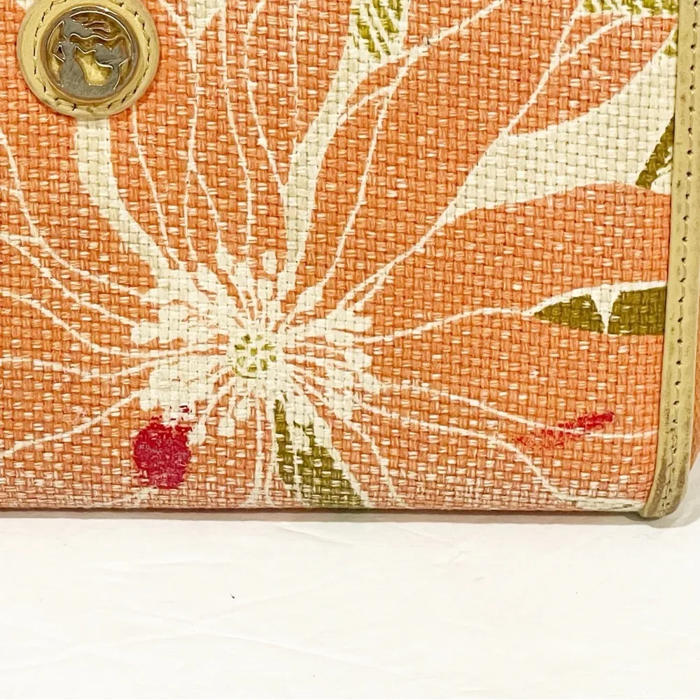 Spartina Canvas Floral Full Zip Multi Slot Wallet Wristlet - Image 4