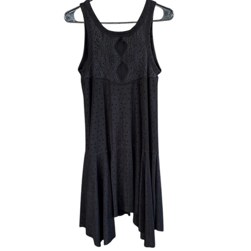 EUC Free People Make it Count Swing Dress Black Dot Size Small - Image 9