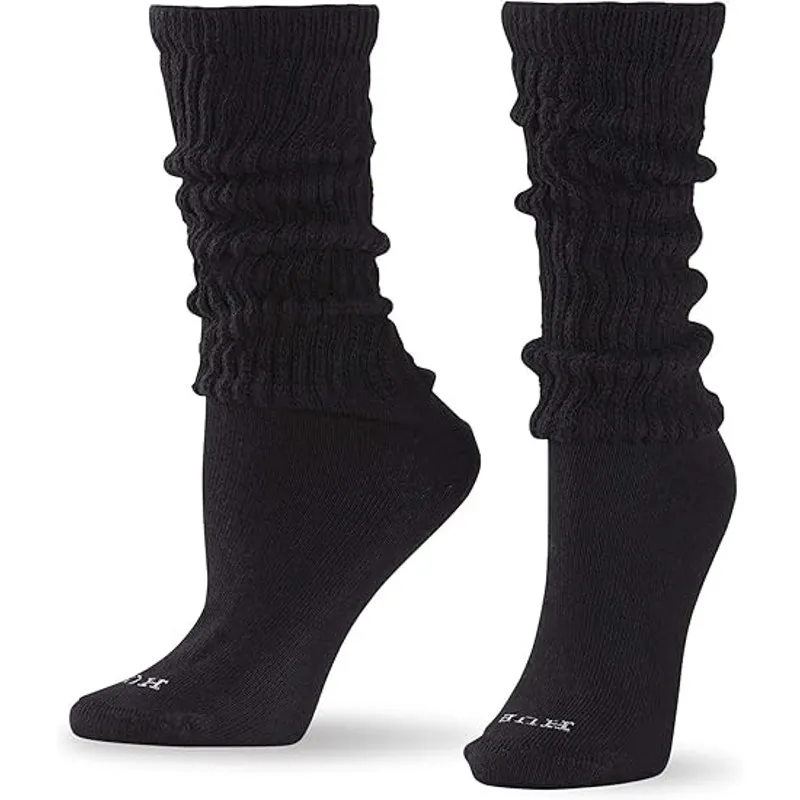 Hue  Women's Slouch Socks 3 Pair Pack -  White/Light Charcoal Heather/Black - Image 2