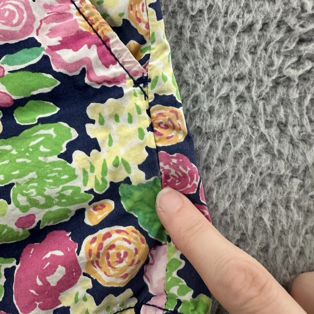 Lilly Pulitzer Callahan Shorts Floral Preppy Beach Resort 100% Cotton Women's 12 - Image 3