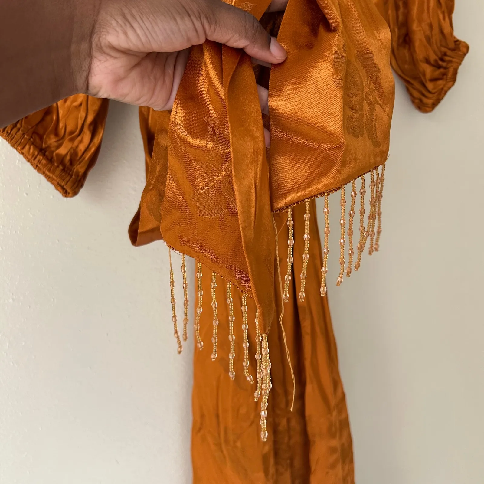 House of Harlow 1960 x Revolve Rosito Midi Dress in Copper Size Small - Image 9