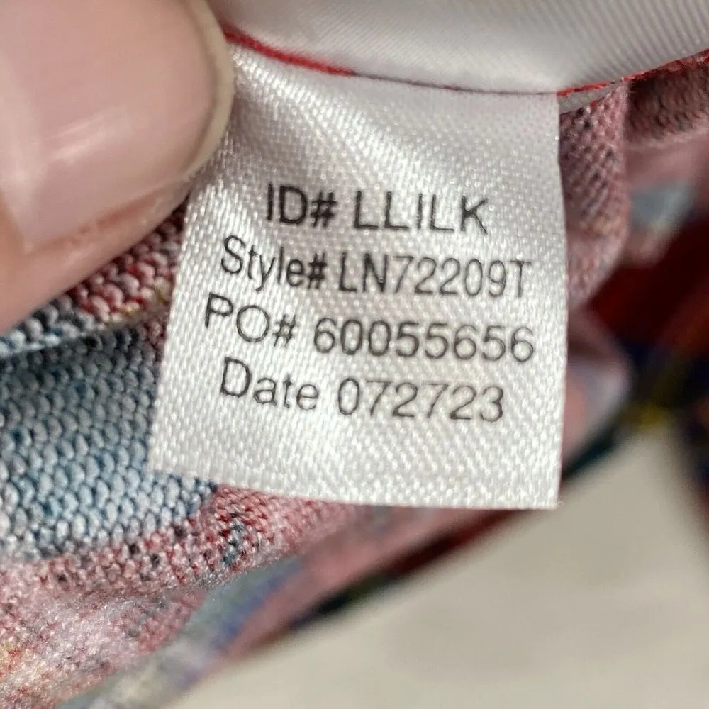 Red Tartan Plaid Pajama Pants Women's Large Holiday pjs - Image 11