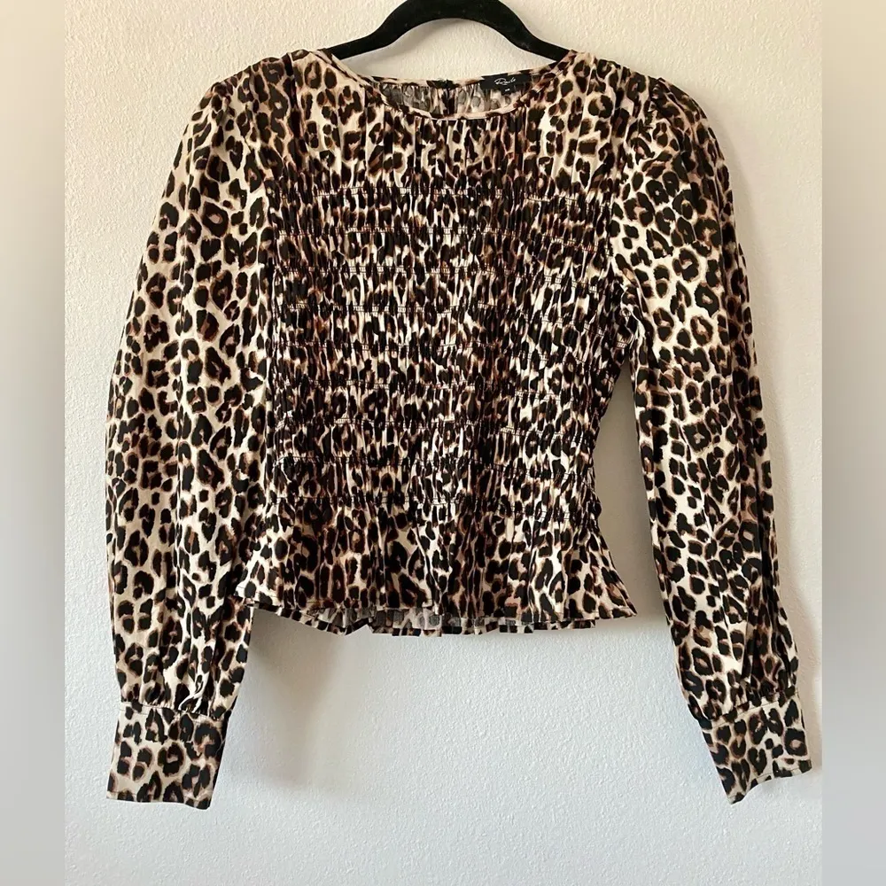 Rails Tabi Top Print Smocked Peplum Nala - Image 6