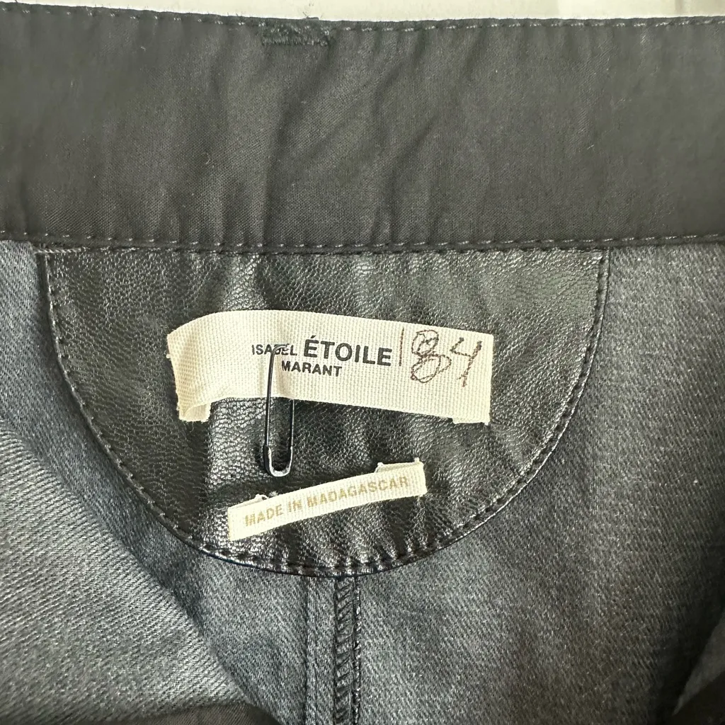 Isabel Marant‎ Étoile Cecilia Faux Leather Skirt sz 44/ 12 - Image 6