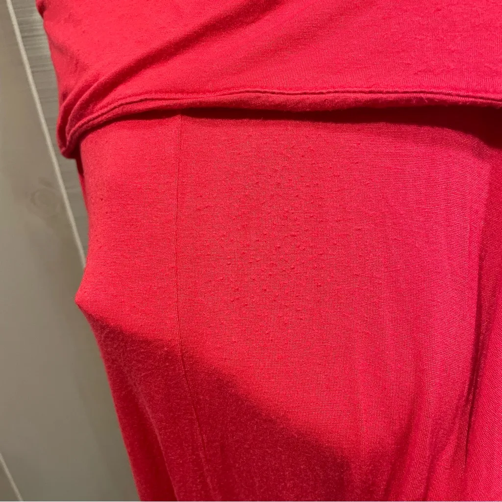 Cute Y2K pink fold over tube dress or maxi skirt stretchy Mudd - Image 11