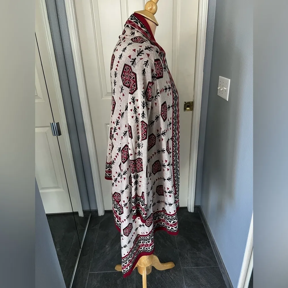 H&M Aztec Southwest Tribal‎ Print Cardigan Sweater - Image 3