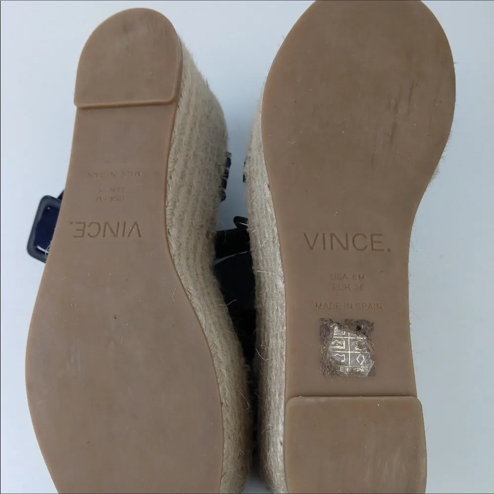 Vince $295 blue suede platform espadrilles 6 - Image 7