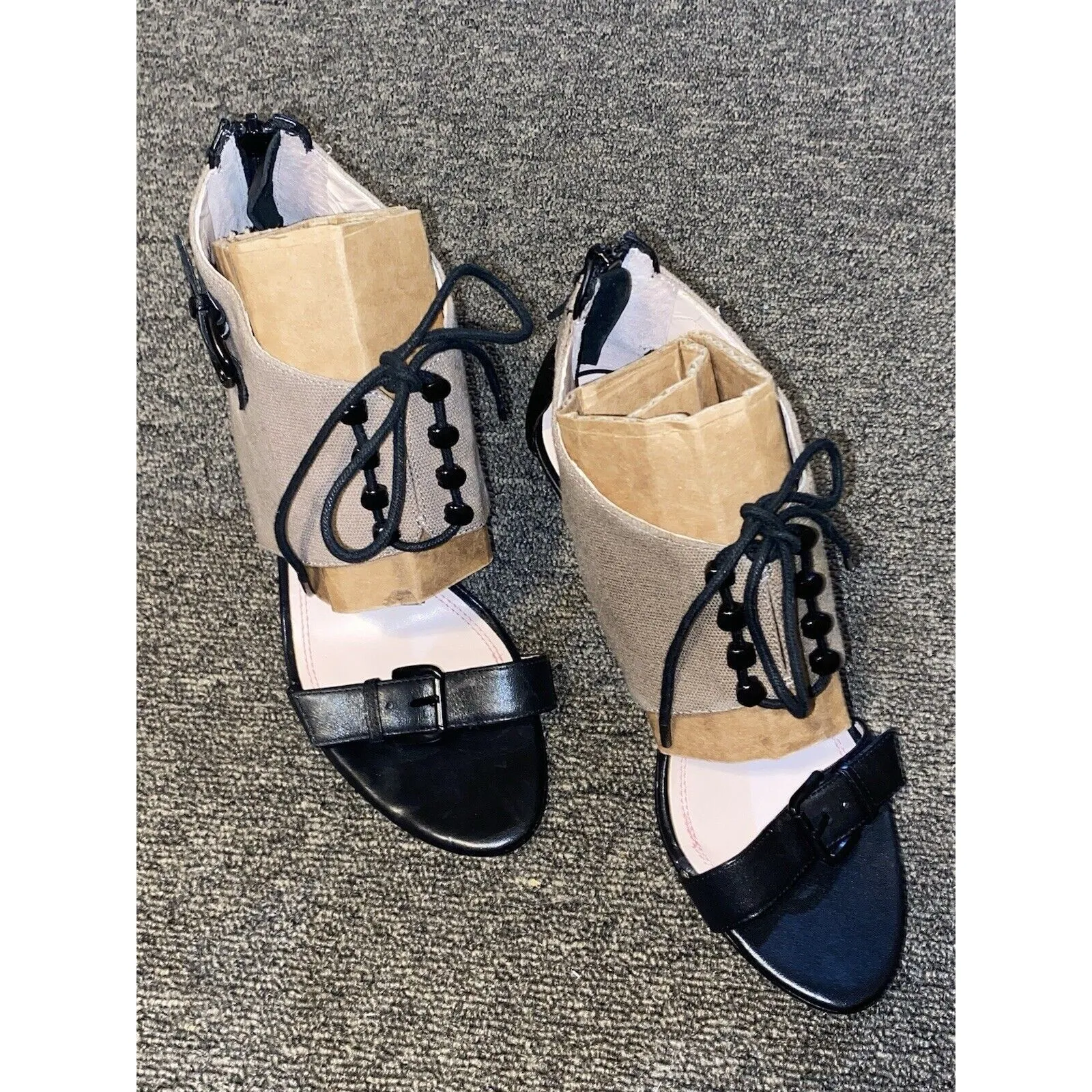 Women's Plenty Tracy Reese Lure heels size 38.5 USA Size 8 MSRP $149 Tan - Image 2