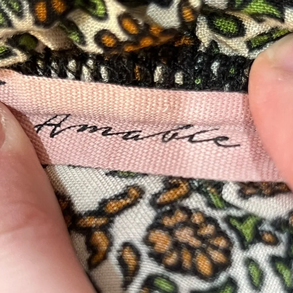 Amable Women’s Floral bandeau top size large Brown - Image 5