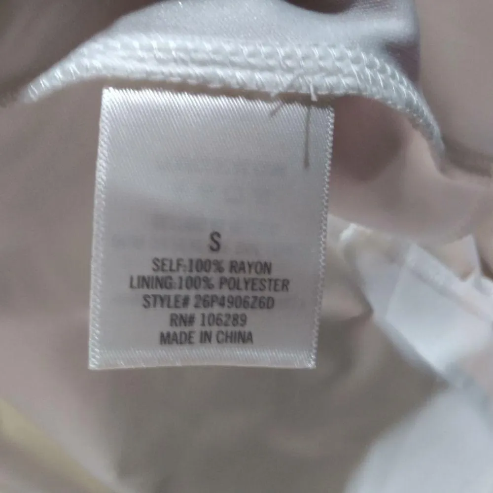 Francesca’s JUN & IVY Cream Retro Boho Floral Embroidered Tank Summer Dress Sz S Tan - Image 7