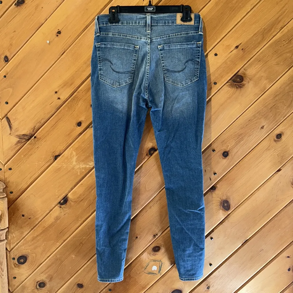 Signature Levi Strass high rise jegging skinny distressed jeans - Image 8