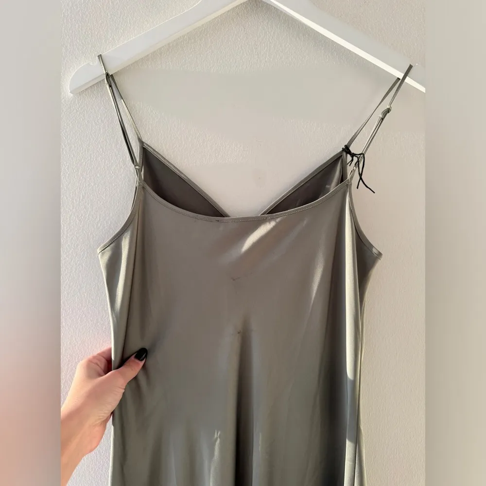 ALLSAINTS Hayes Maxi Dress in Oil Green M - Image 9