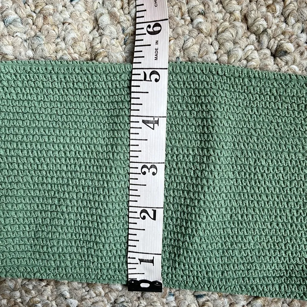 KENDALL & KYLIE Sage Green Strappless Swim Top - Image 12