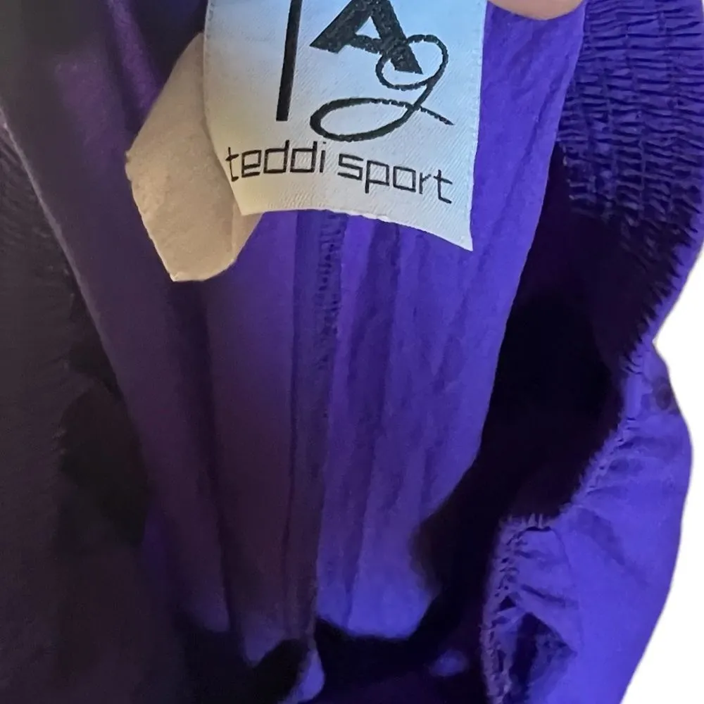 Vintage Teddi‎ Sport Pantsuit Purple Size M - Image 13