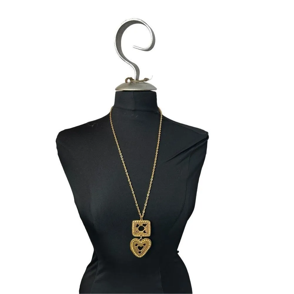 Vintage Avon two tier “American Treasure” necklace and Avon Flowerpace necklace Gold - Image 13