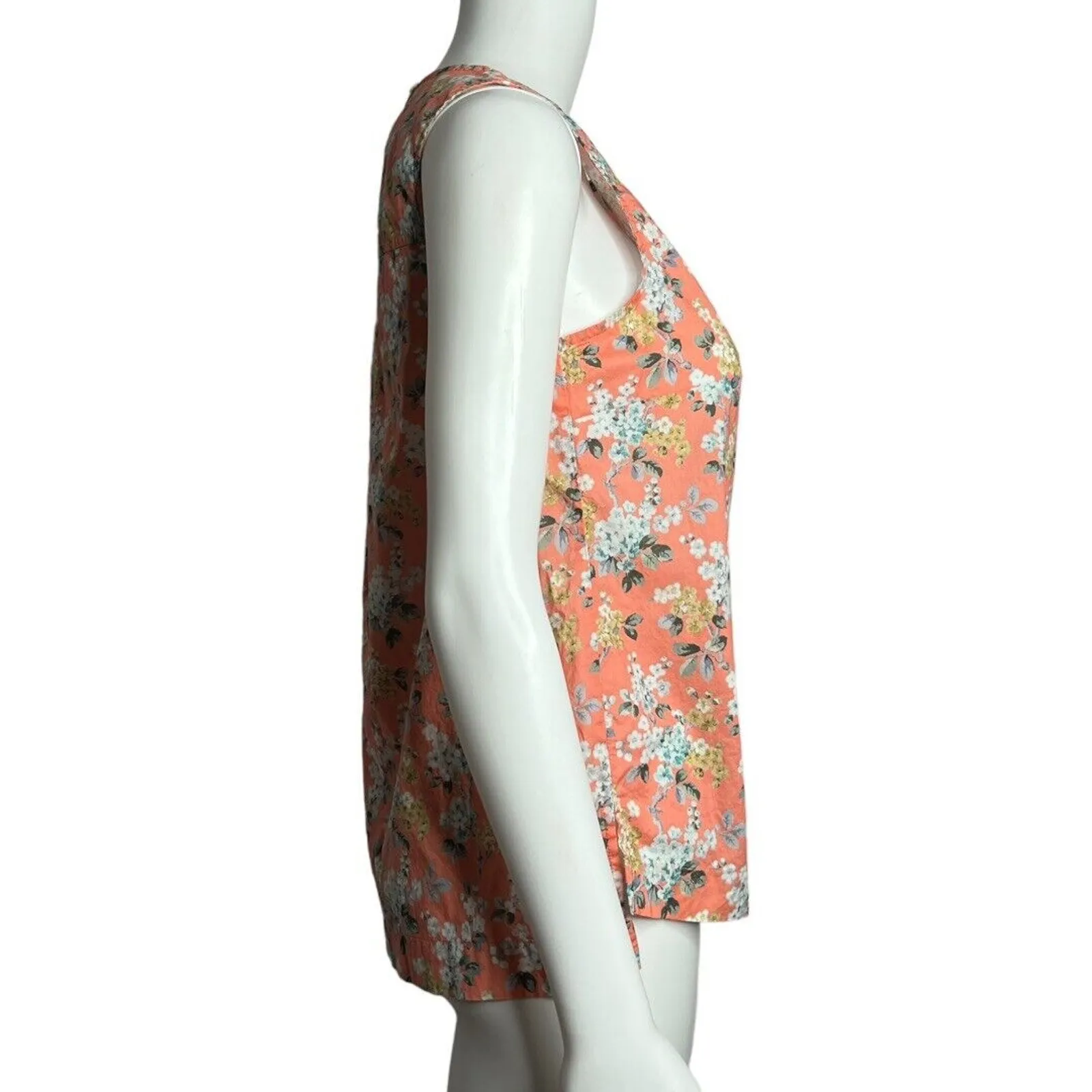 J. Crew Shirt Women 0 Pink White Floral Flowers Josephine Liberty Fabrics Preppy - Image 2