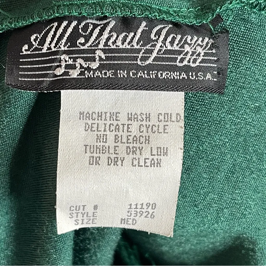 90s Vintage All That Jazz Crushed Velvet Halter Mini Dress (green) - medium - Image 8