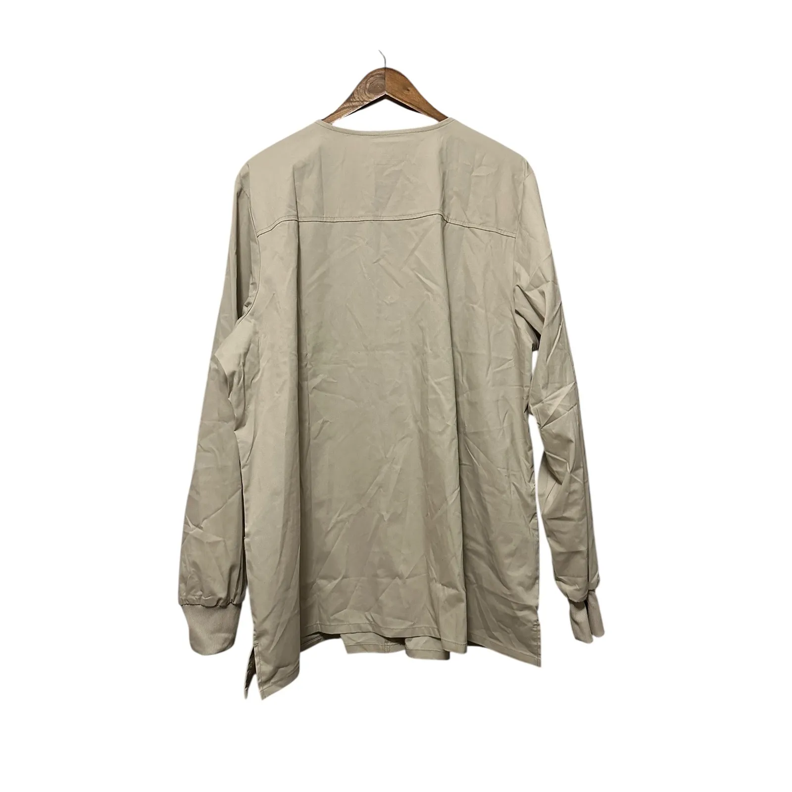 Cherokee Workwear Professionals Modern‎ Classic Scrub Jacket Beige 2XL Durable Tan Size 2X - Image 7