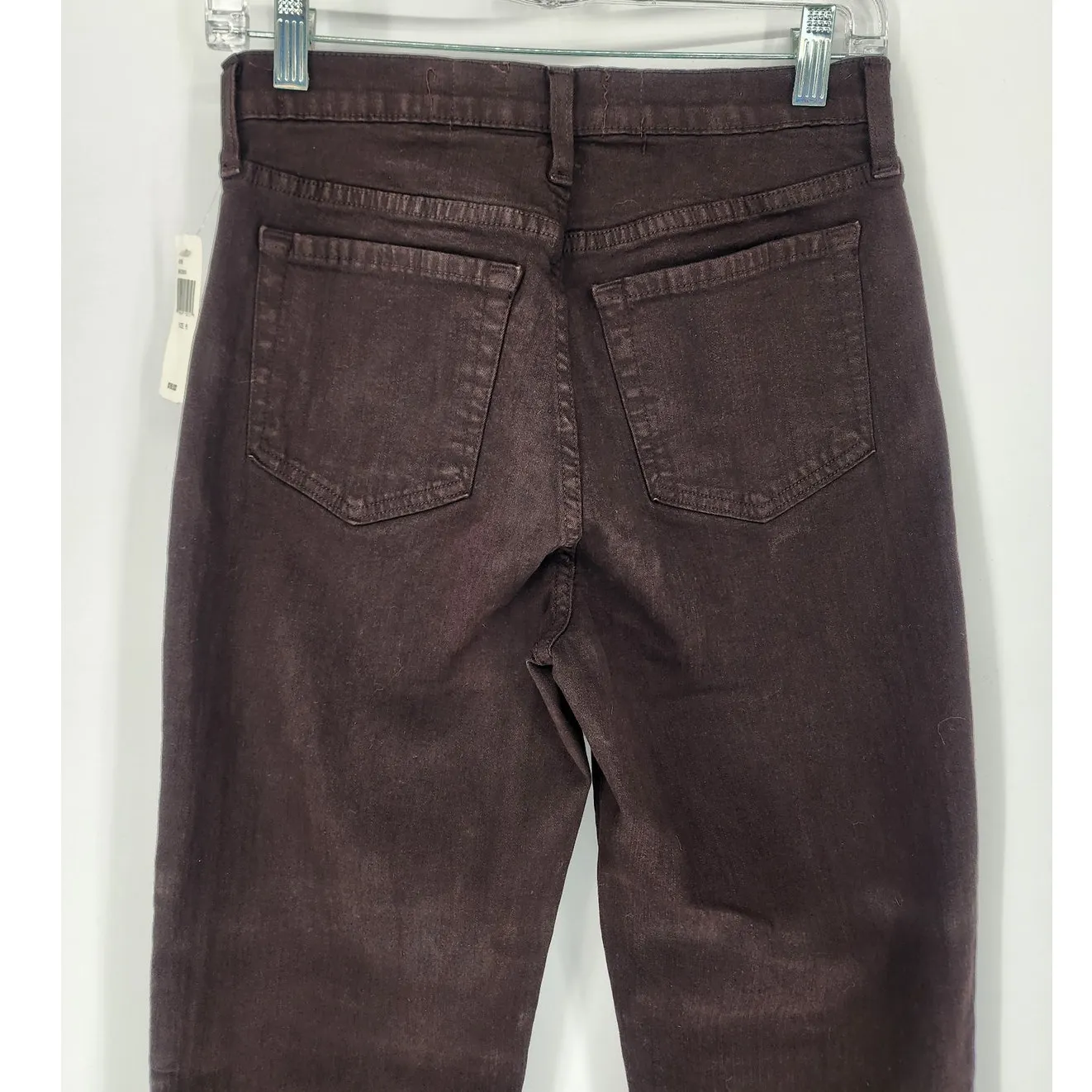 NYDJ Brown Straight Leg Lift Tuck High Rise Jeans Women’s Size 6 NWT - Image 5