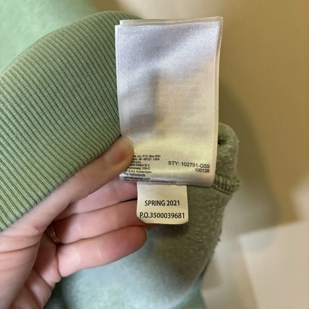 Carhartt  102791-G59 Women's M 8-10 Graphic Sleeve Pullover Sweatshirt - Image 6