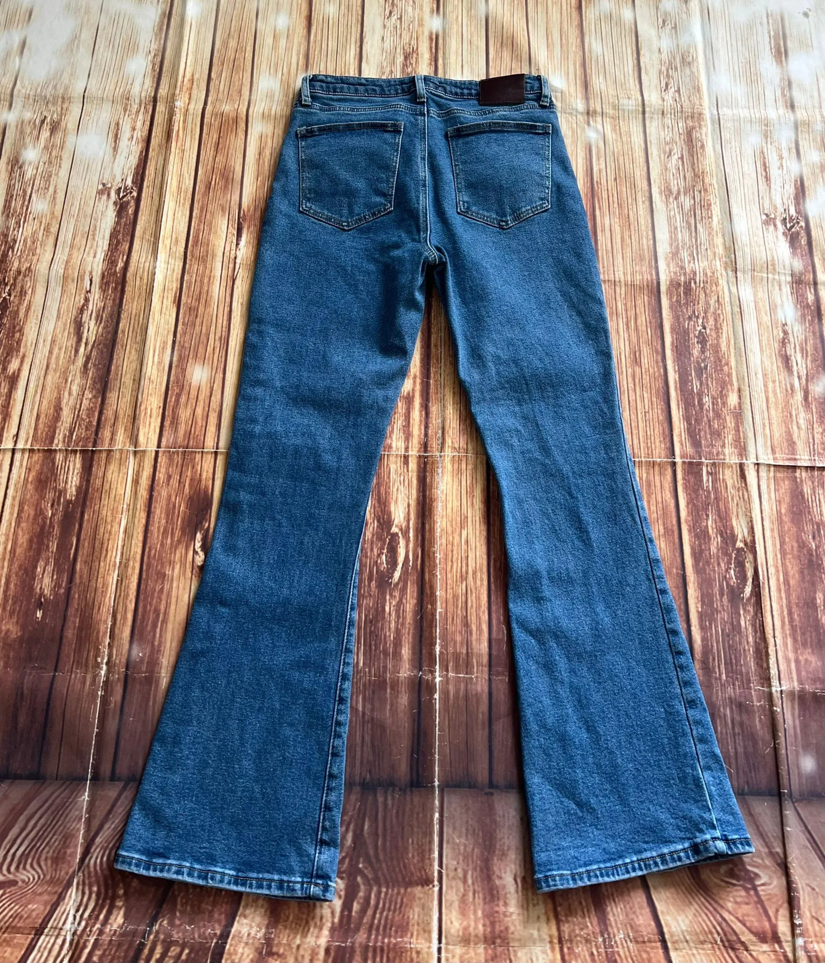 Women Deanna Premium Bootcut High Rise Blue Flare Jeans Size 9/29 - Image 4