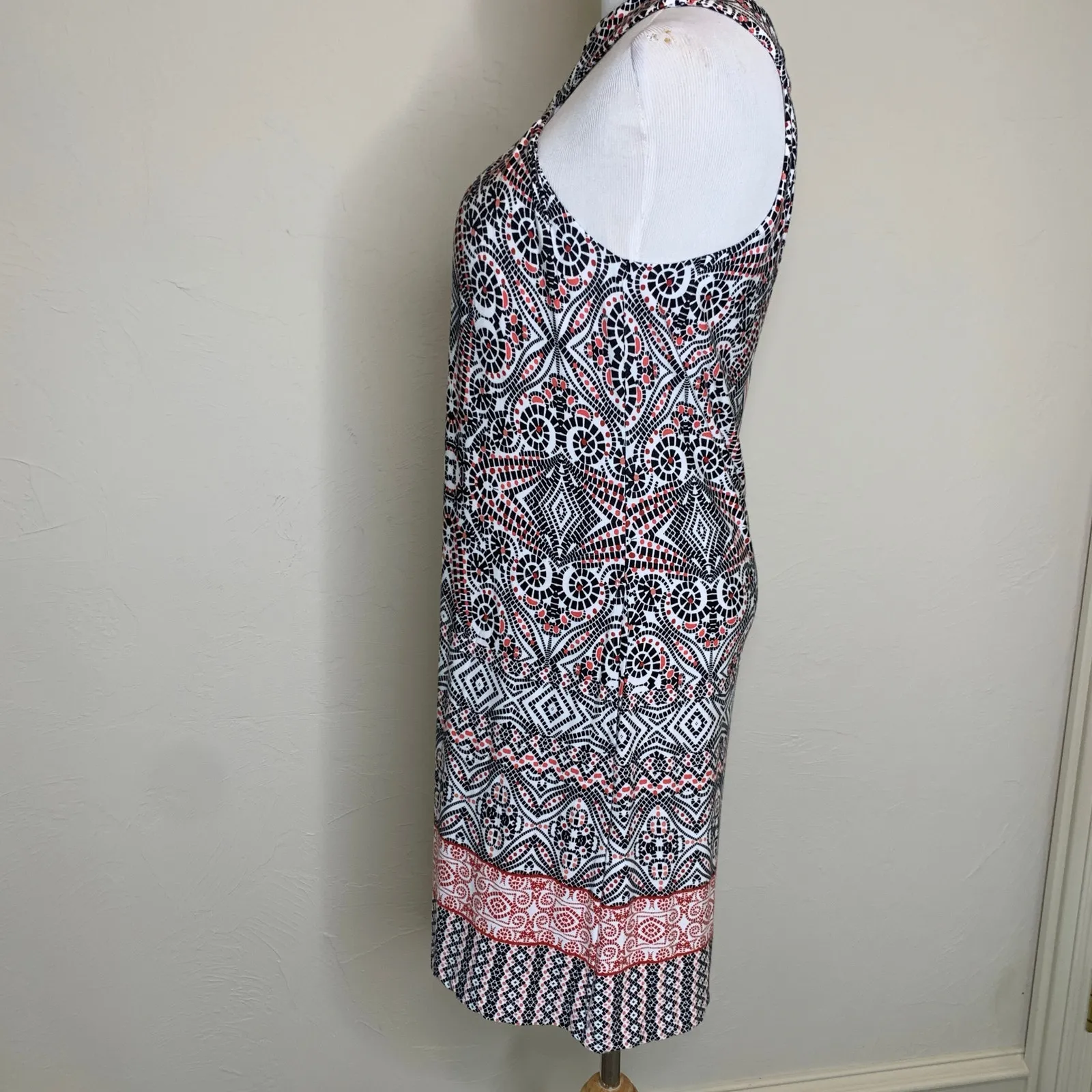 Soma Dress Stained Glass Pattern Ring Front Sz Medium Black - Image 4