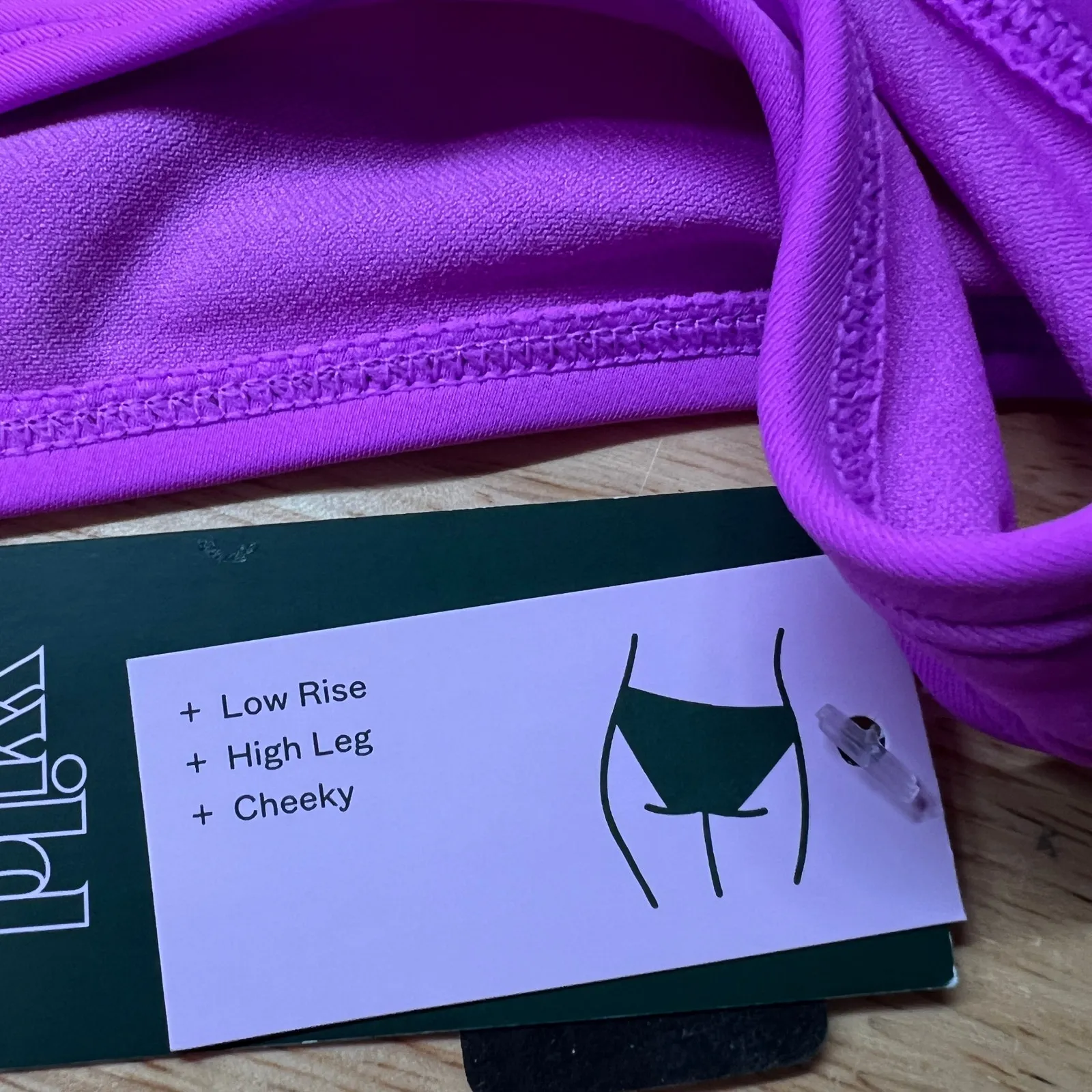 Wild Fable Women's Purple High Leg Cheeky Bikini Bottom - Size XXS - NWT - Image 3