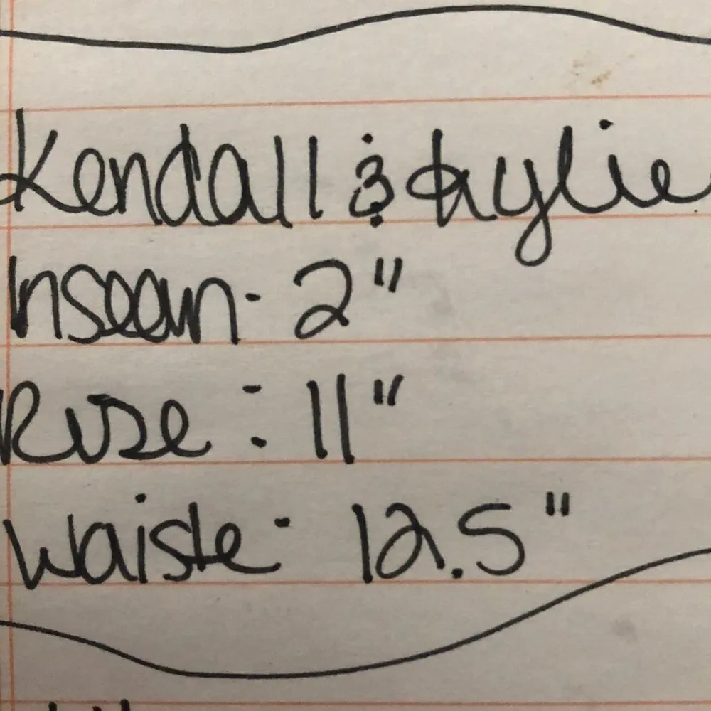 Kendall and Kylie the drifter high rise Jean shorts size 3 - Image 4