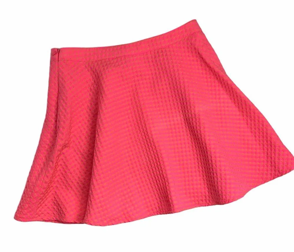 Hot Pink Heart Flare Style Skater Mini Skirt W - Image 4