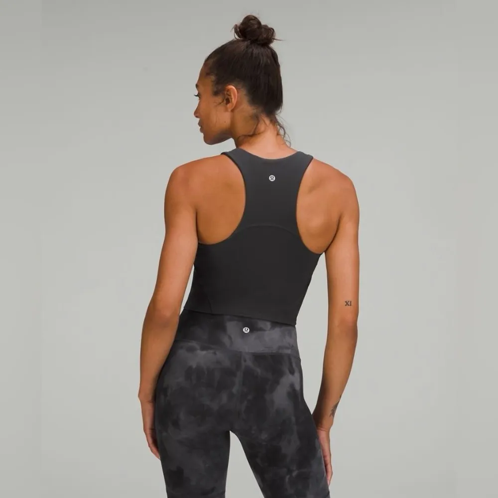 lululemon athletica Black Racerback Tank Top Invigorate Training Tank Top sz 4 - Image 7