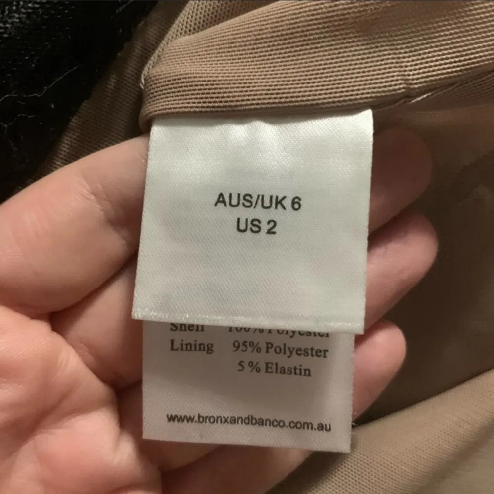 NWT Bronx & Banco Natasha lace dress Sz 2 black tan - Image 4