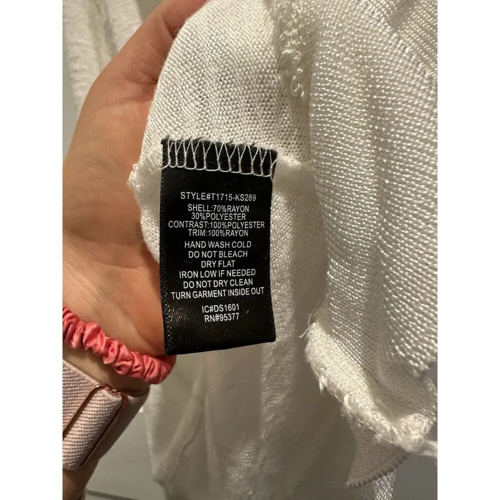 Women’s New Sanctuary Off White Clara Tank Tee Basic Size M - Image 4