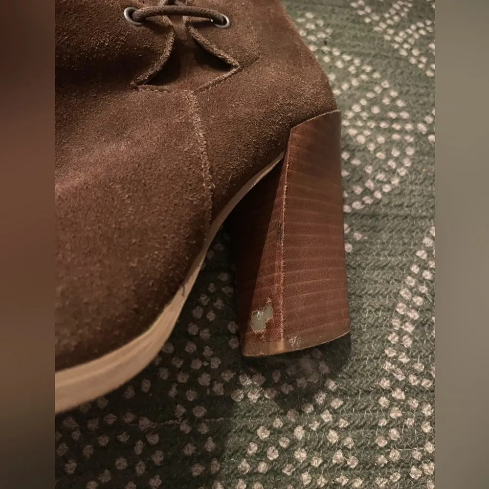 RARE lace up/ zipper boho suede boots sz 9 - Image 11