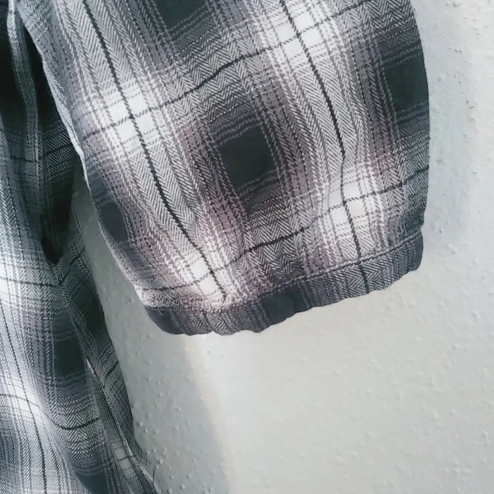 Mossimo M Light Flannel Boyfriend Mini Dress Black Size M - Image 7