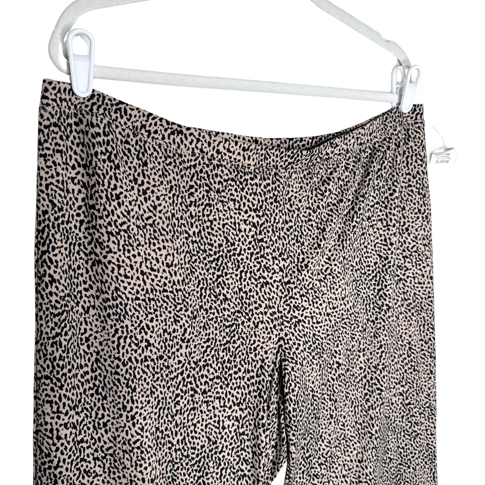 Alfani Intimates Leopard Long Sleeve Button Down Pajama Top & Bottoms Set XL Pjs - Image 12