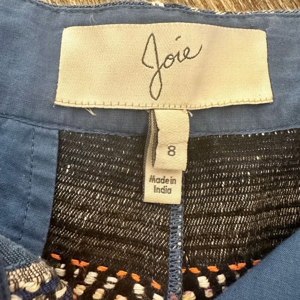 Joie Merci ethnic multi stripe blue shorts - Image 6
