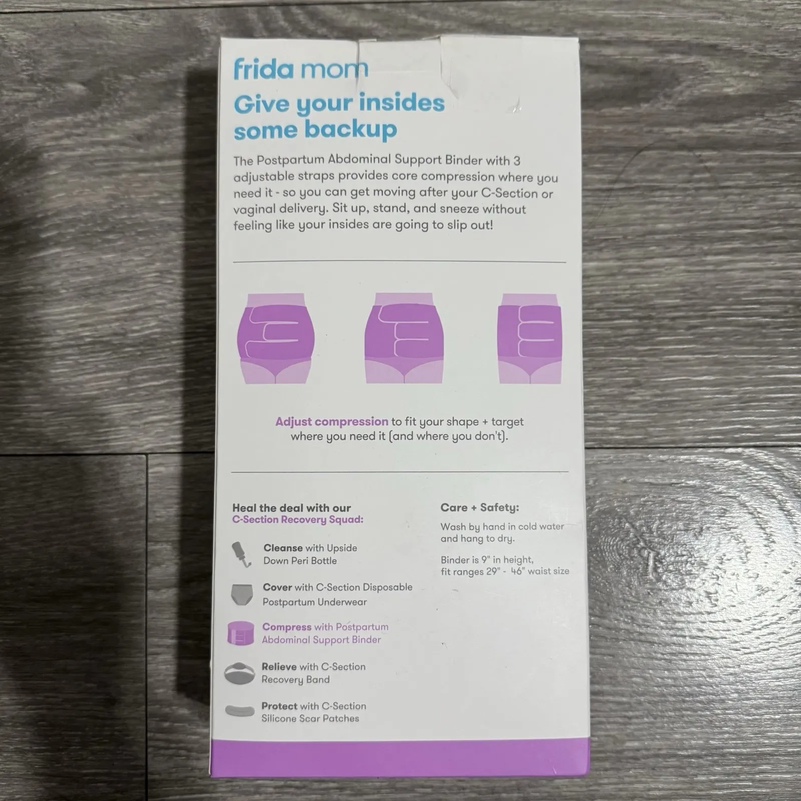 Frida Mom Postpartum Abdominal Binder for Post Maternity Compression, Shaping Gray Size undefined - Image 4