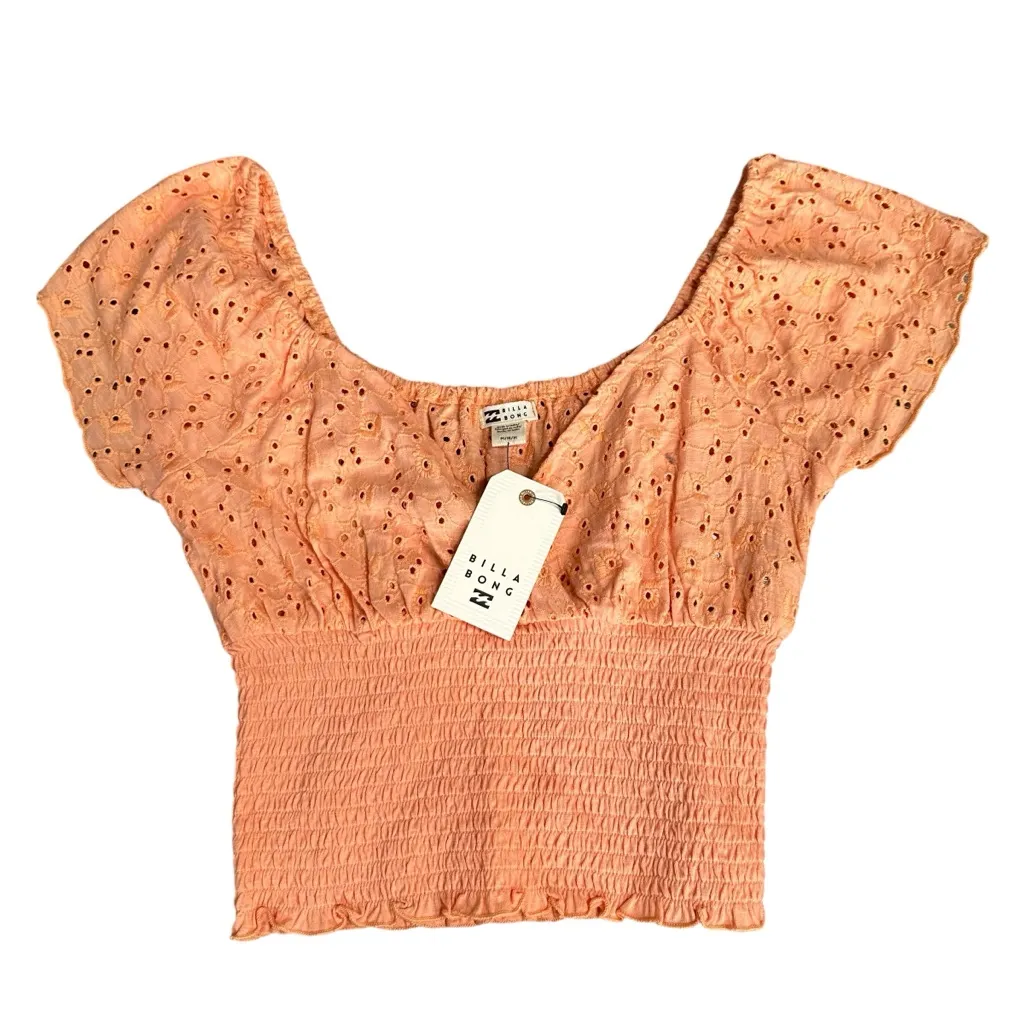 NEW Billabong Beach Bird Cropped Top Size Medium - Image 5