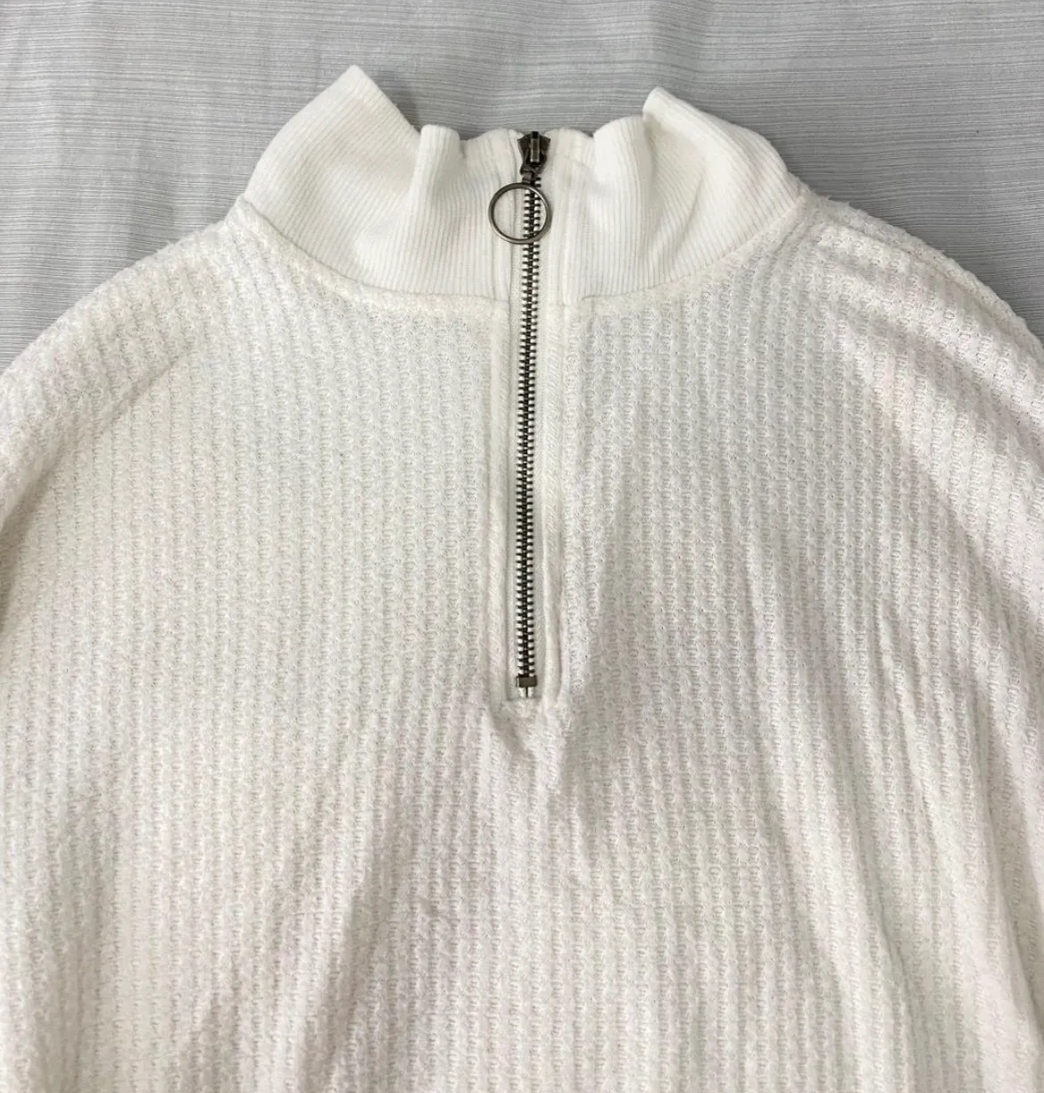 White Waffle Sweater - Image 4