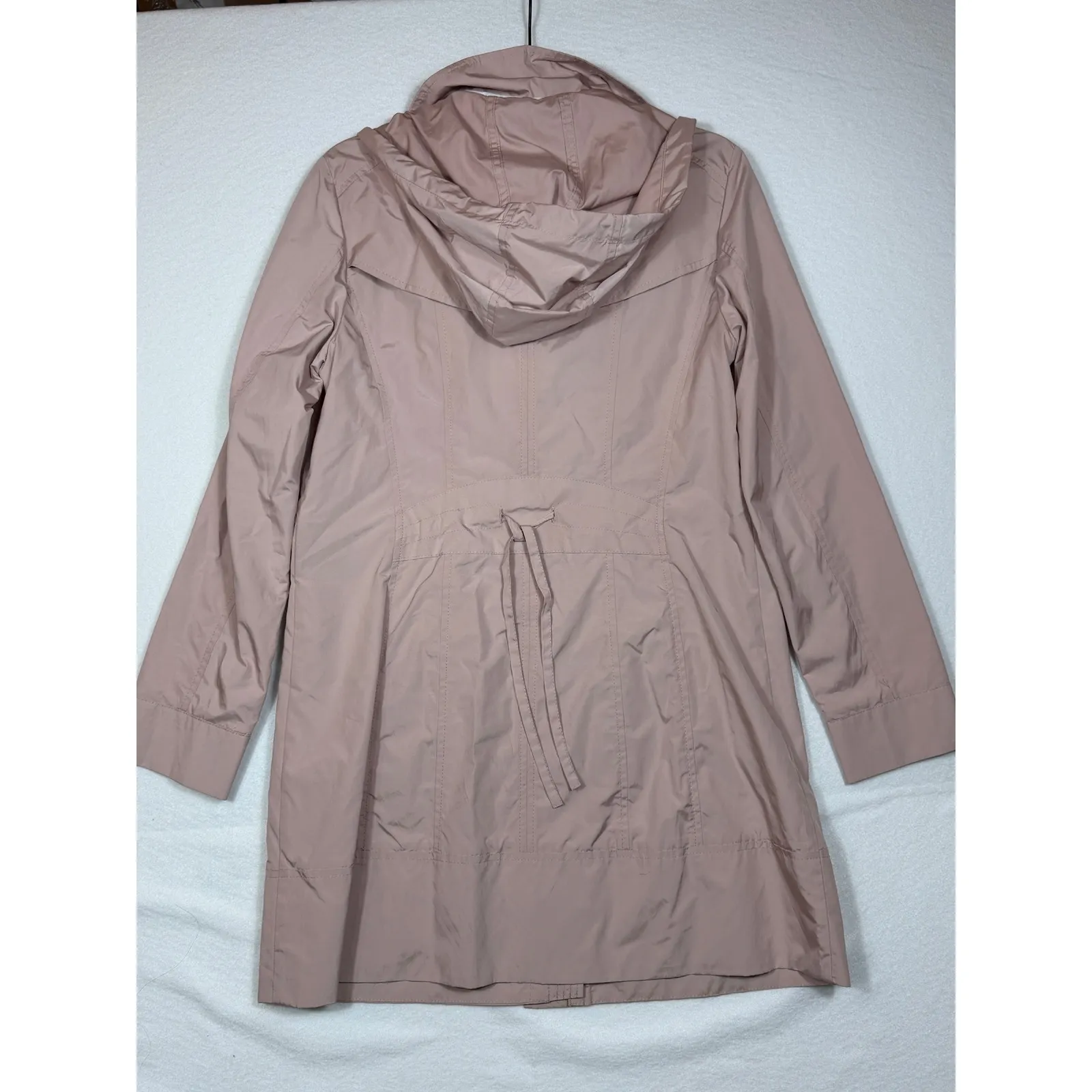 Cole Haan Signature Womens packable Pink Hooded Lightweight trench coat PM Size undefined - Image 7