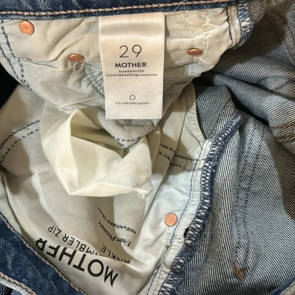 MOTHER The Bowie Rambler Zip Ankle Jeans - Image 11