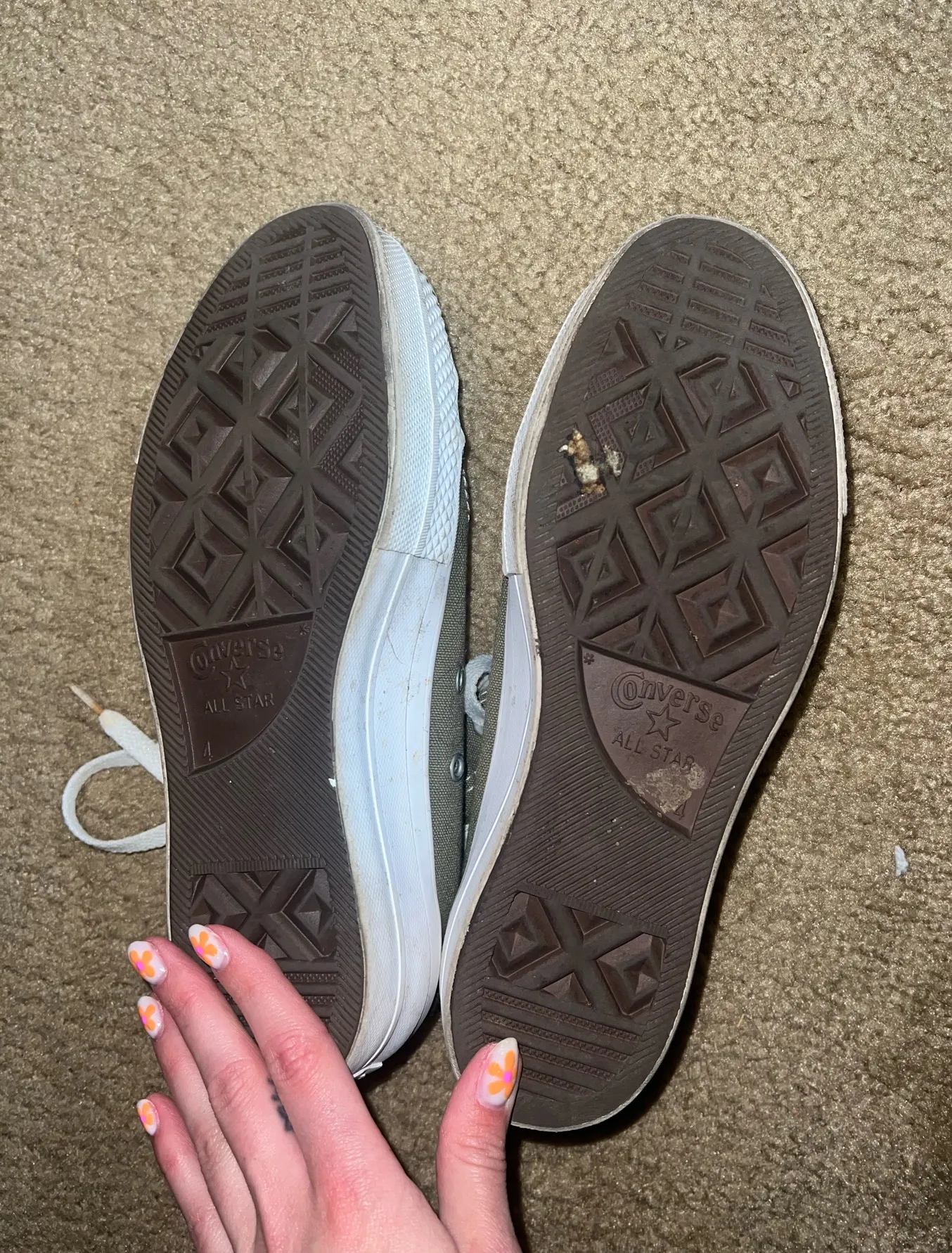 Army Green Platform Converse - Image 3