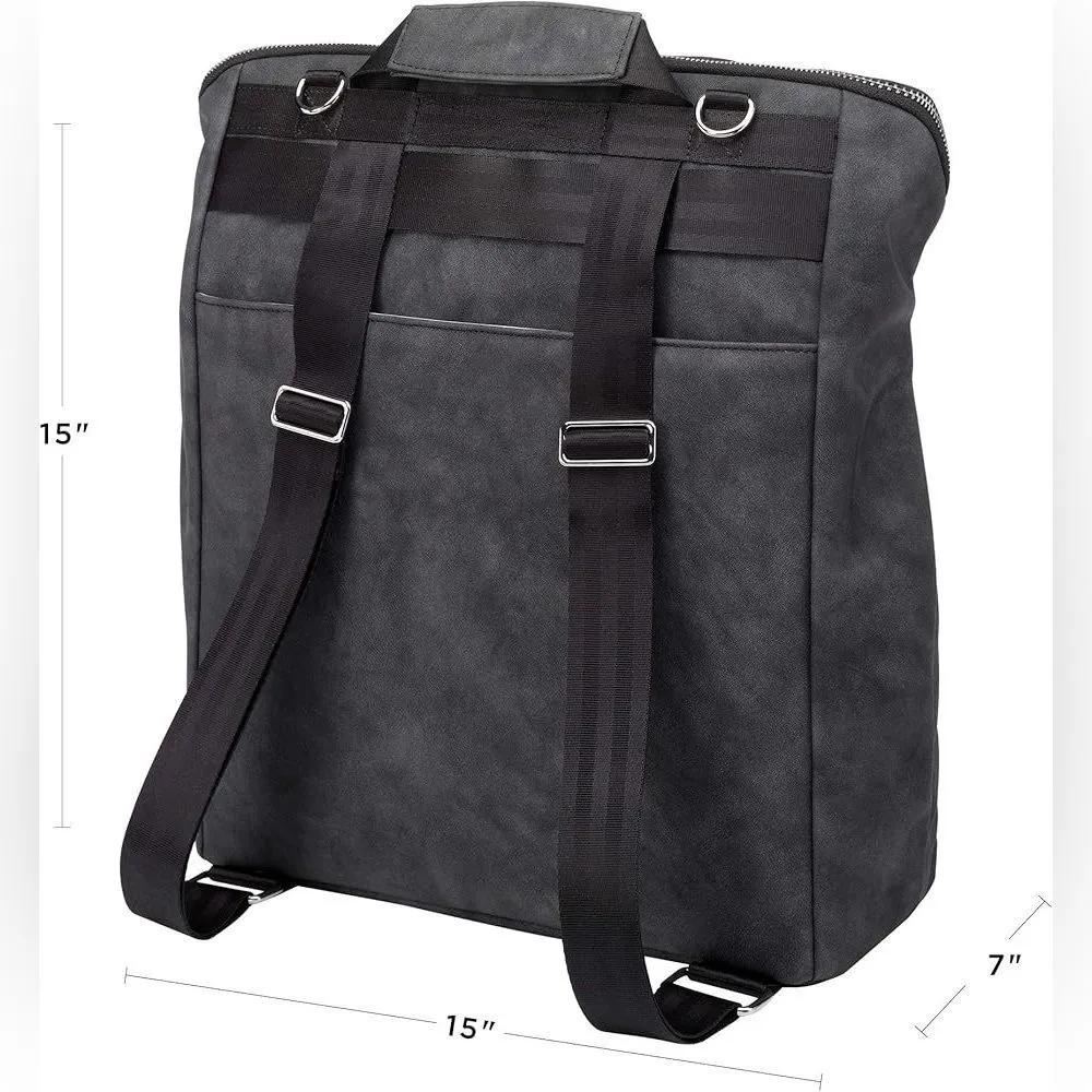 Petunia Pickle Bottom Cinch Convertible Backpack Baby Diaper Bag Spacious NWT Gray - Image 4